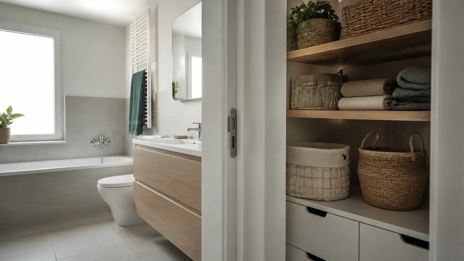 Baño familiar: ventilación, almacenamiento e higiene