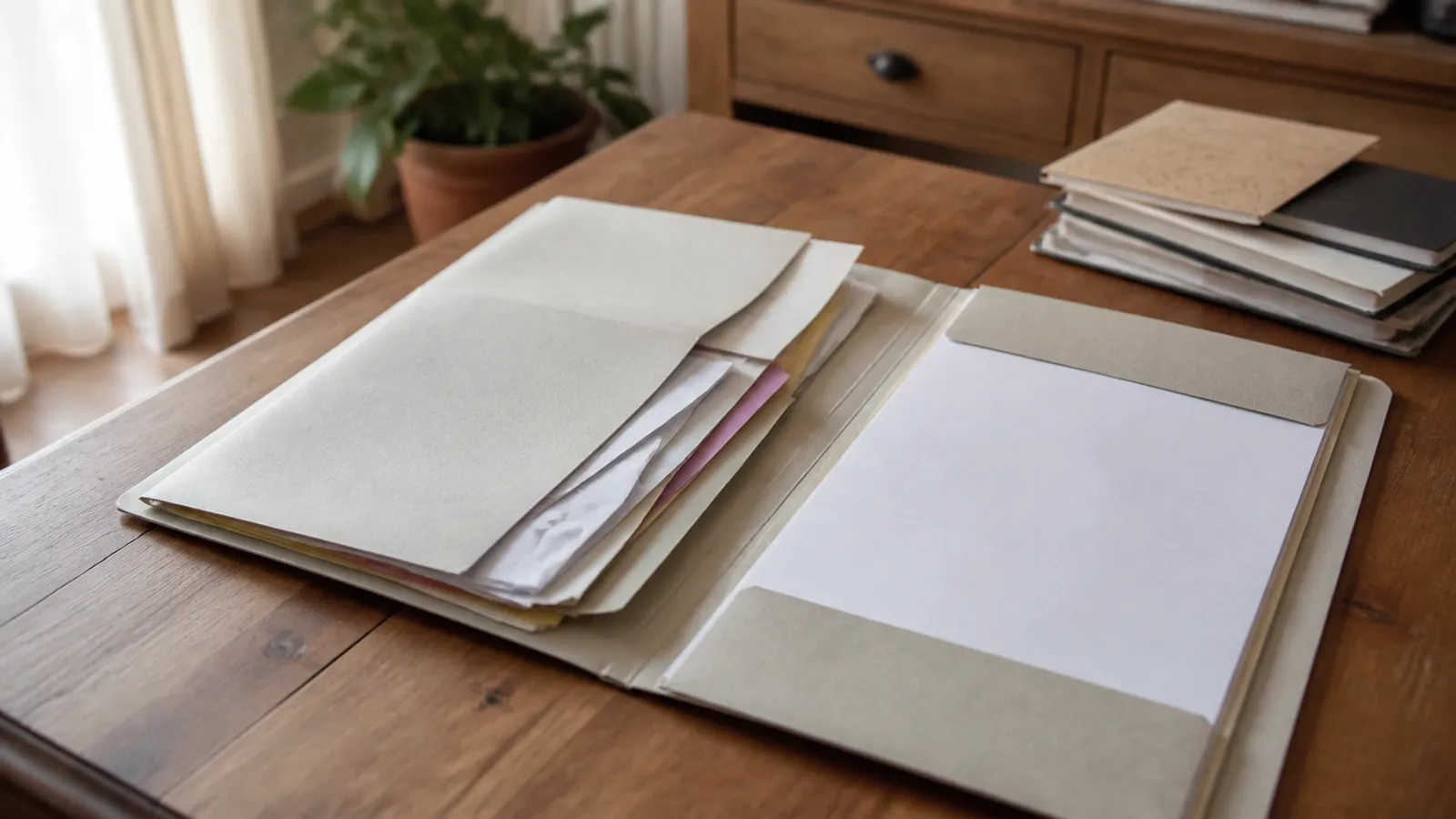 Papel y documentos en casa: un método simple y estable